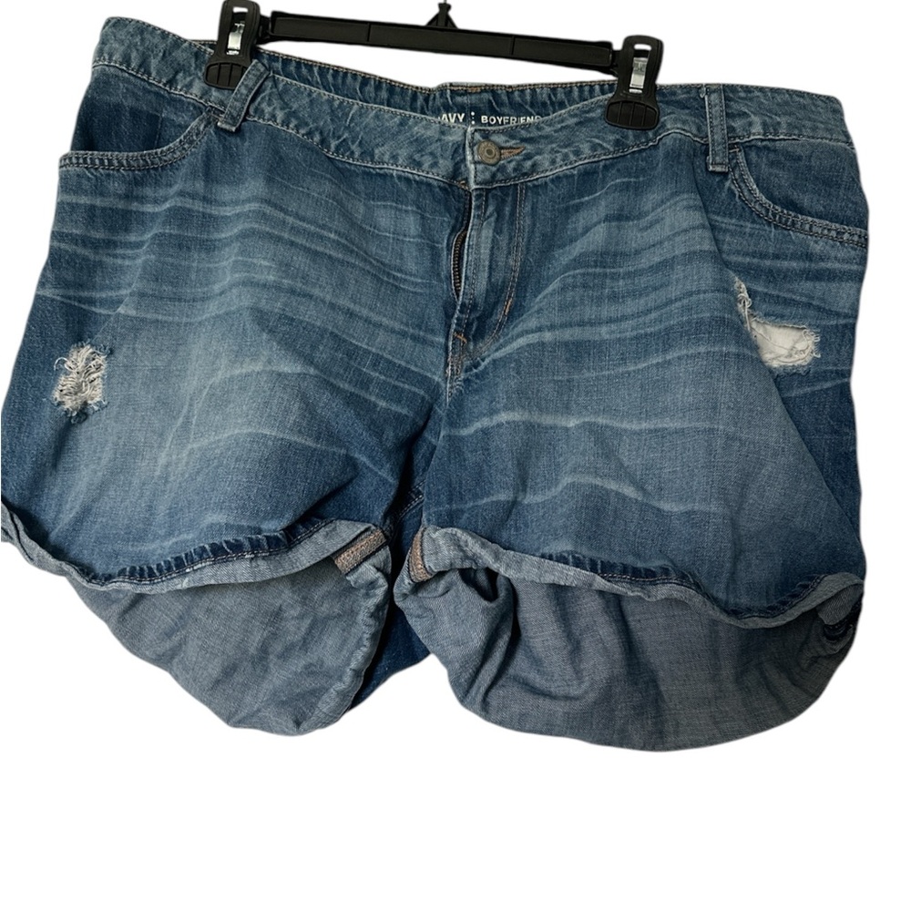 Old Navy Boyfriend Denim Blue Women's Shorts